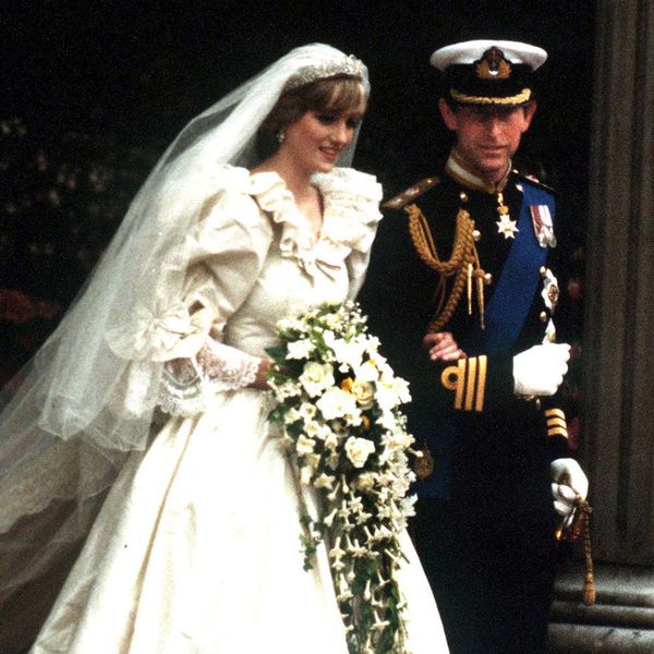 Princess Diana Linking Arms With King Charles on Wedding Day