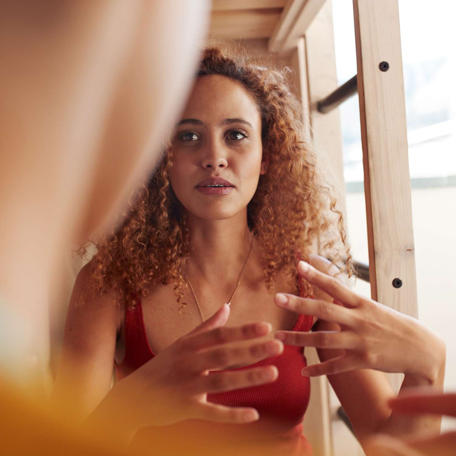 Women Having Difficult Conversation