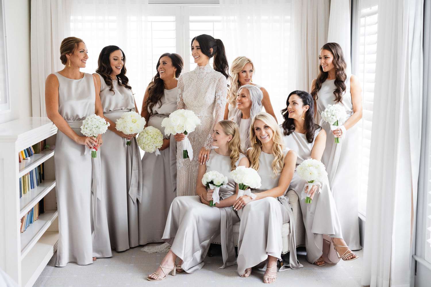 bride and bridal party