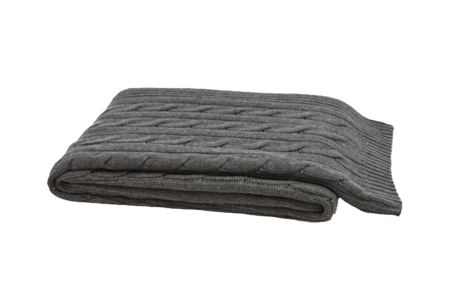 A&amp;R Cashmere Cable-Knit Cashmere Blend Throw