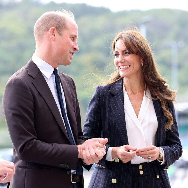 Prince William Looking at Kate Middleton Who Is Laughing