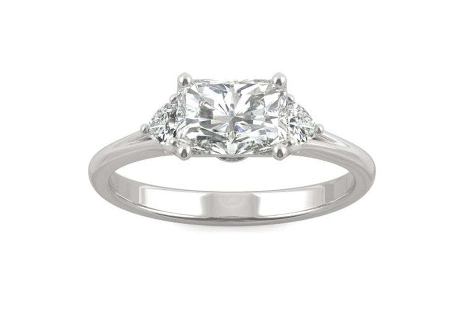 Charles--colvard-signature-east-west-radiant-engagement-ring