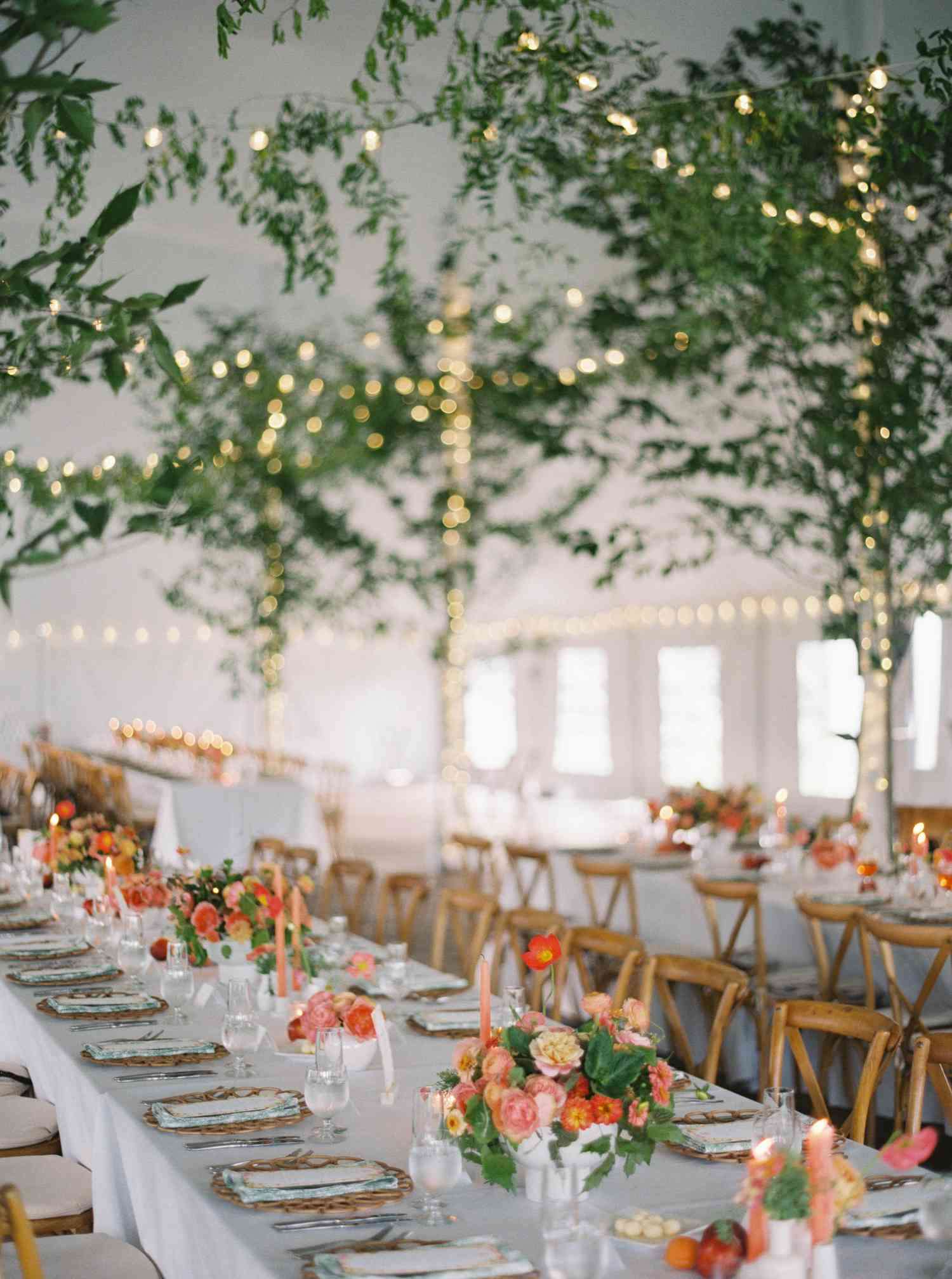 Colorful Reception Table Decor 