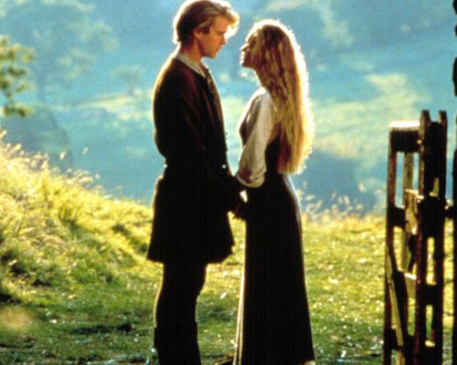 Cary Elwes and Robin Wright Hold Hands on a Farm in "The Princess Bride" (1987)