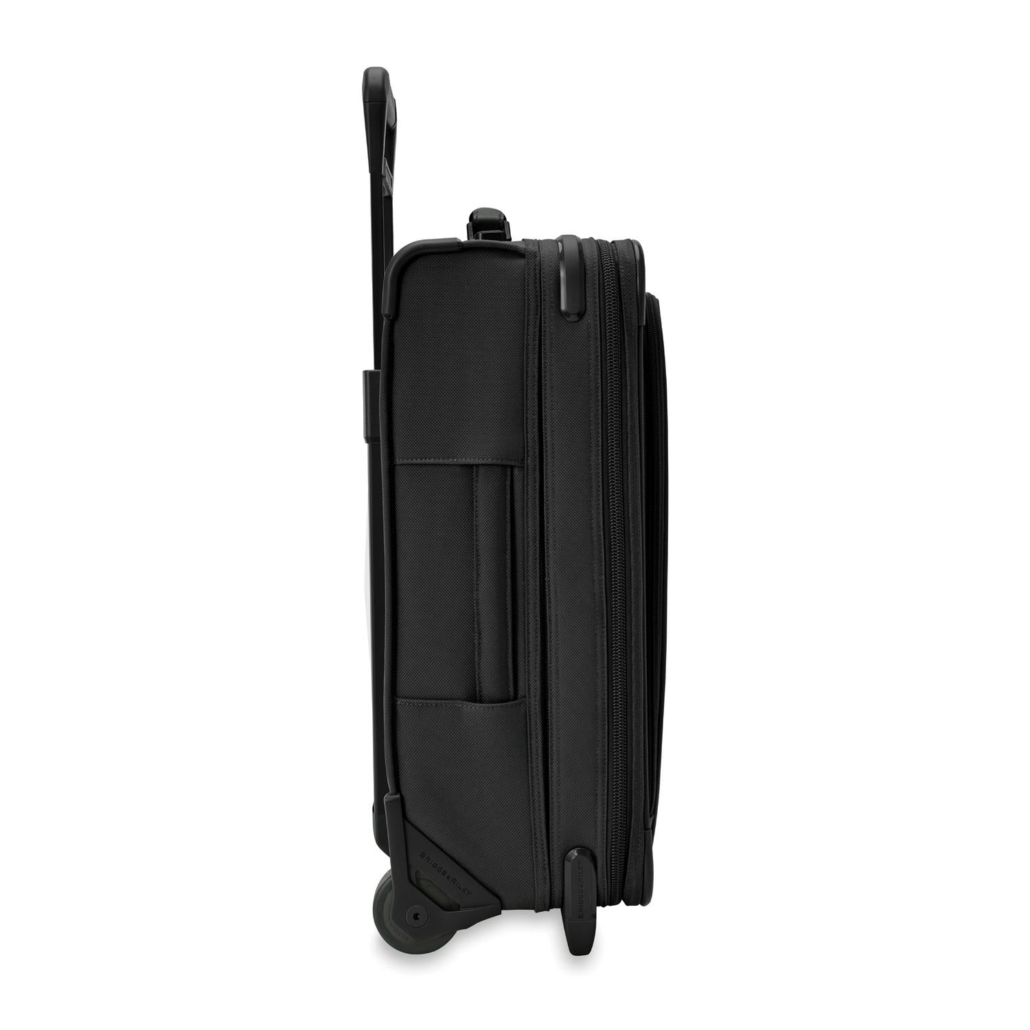 Briggs and Riley Essential 2-wheel Carry-On Black Side View  #color_black