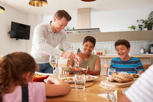 family eating