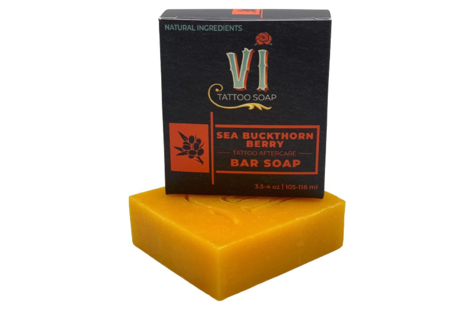 VI Tattoo Soap Sea Buckthorn Berry Tattoo Bar Soap