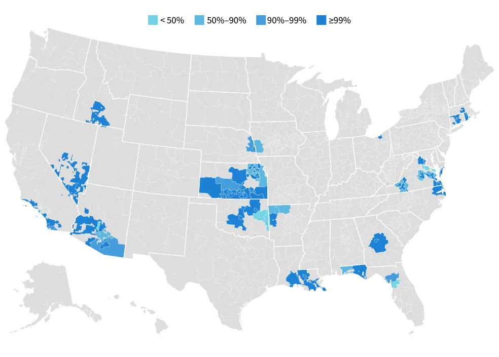 Cox Internet Availability Map