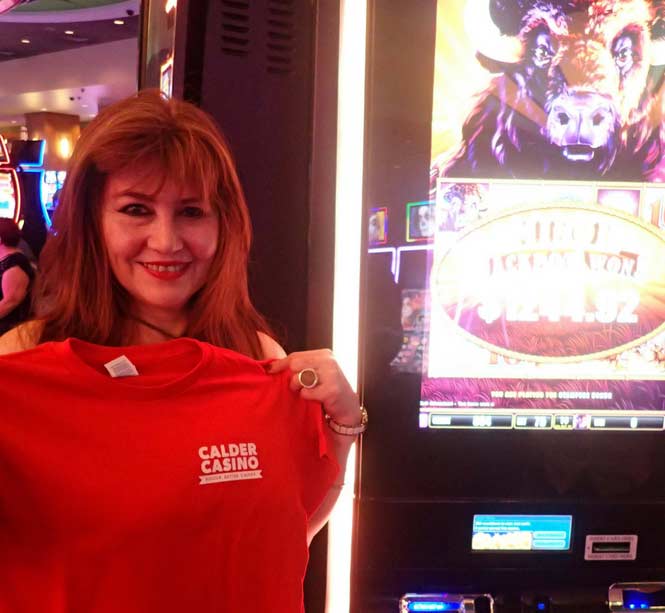 Jackpot Winner Stella Ceballos smiling