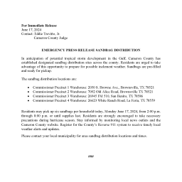 06.17.2024 Sandbag Distribution Cameron County  Page 1