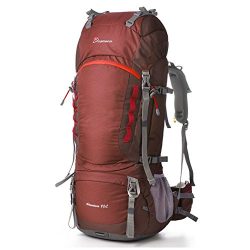 Mountaintop 80l Hiking Backpack Maroon