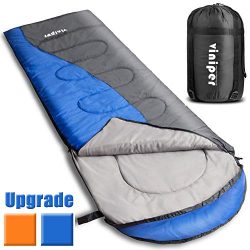 VINIPER Sleeping Bag, Comfort, Waterproof and Lightweight Envelope Sleeping Bag With Compression ...