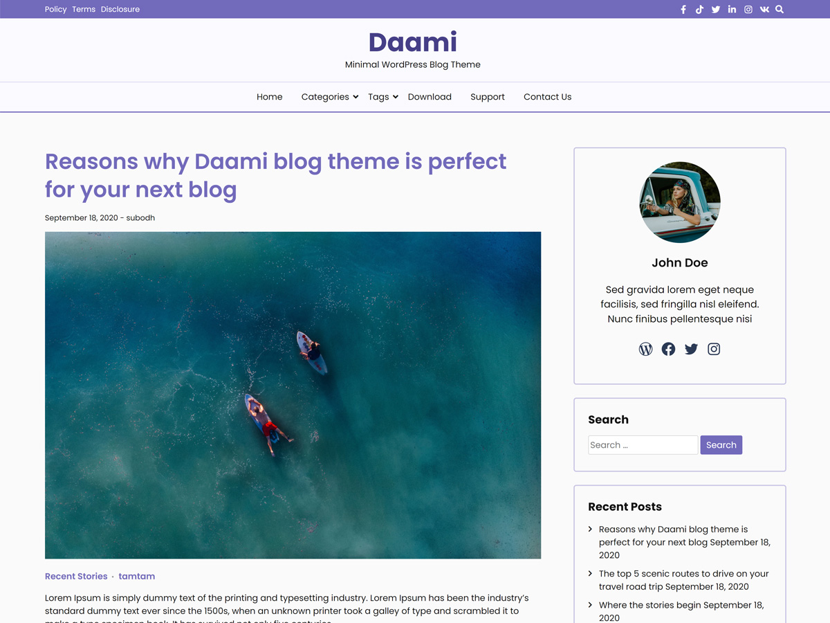 Daami Theme