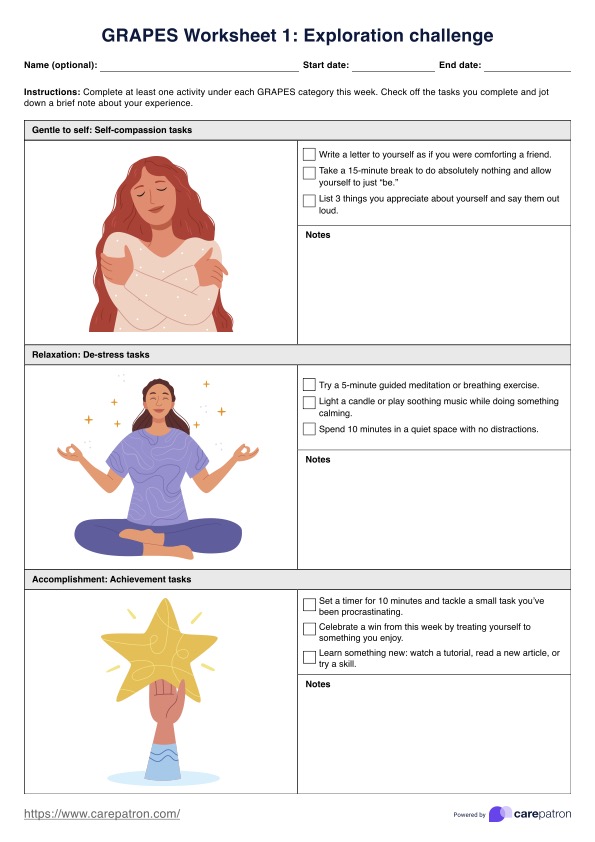 GRAPES Worksheets PDF Example