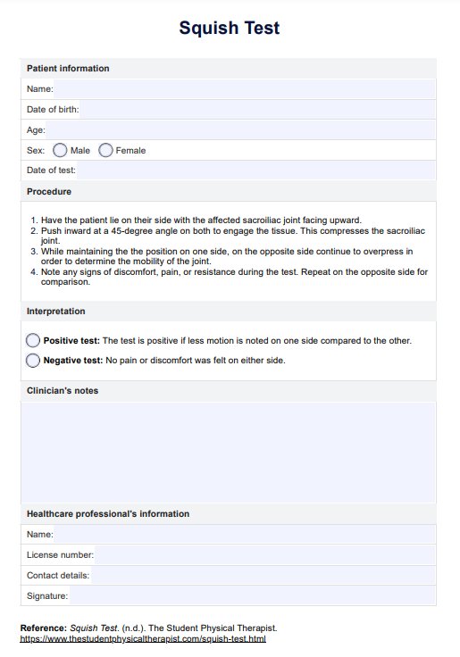 Squish Test PDF Example