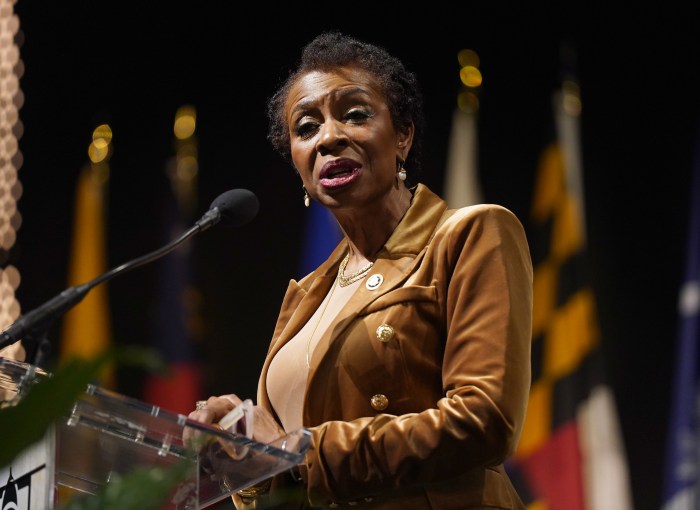 United States Representative, Yvette D. Clarke attends the 2025 Congressional Black Caucus Ceremonial Swearing-In at The Anthem on The Wharf on January 03, 2025 in Washington, DC.