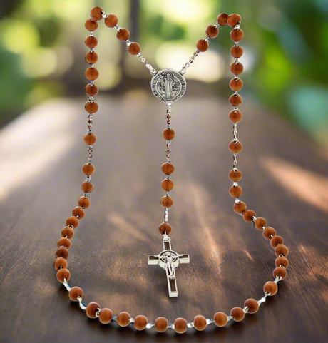 Brown St Benedict Rosary