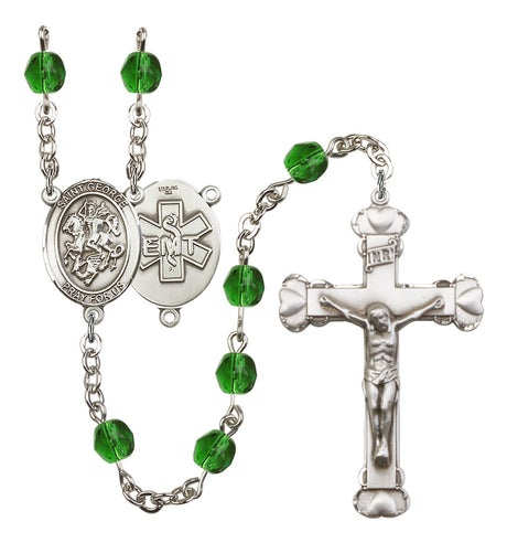 St. George EMT Birthstone Rosary for Women