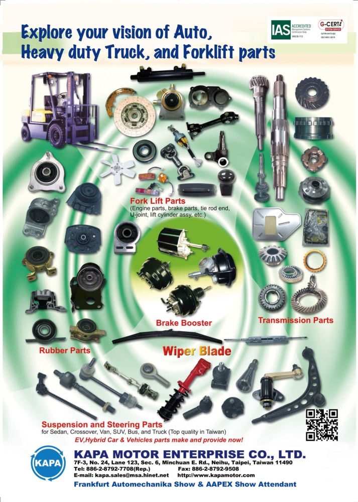 TTG-Taiwan Transportation Equipment Guide KAPA MOTOR ENTERPRISE CO., LTD.