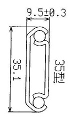 3501 中型3/4延伸雙排鋼珠滑軌