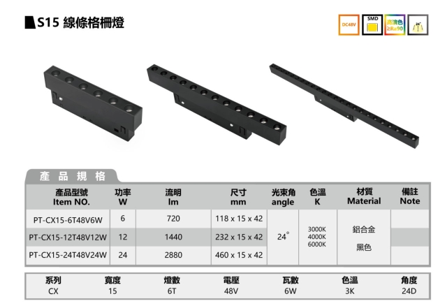 LED magnetic linear grille lights