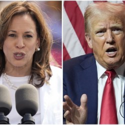 Election 2024: Harris-Trump Combo Image