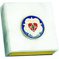 Lutheran Rose In Greatful Appreciation Paperweight