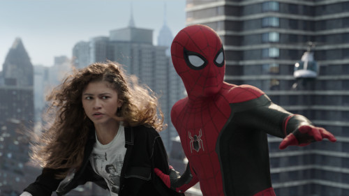 Tom Holland and Zendaya, seen here in 