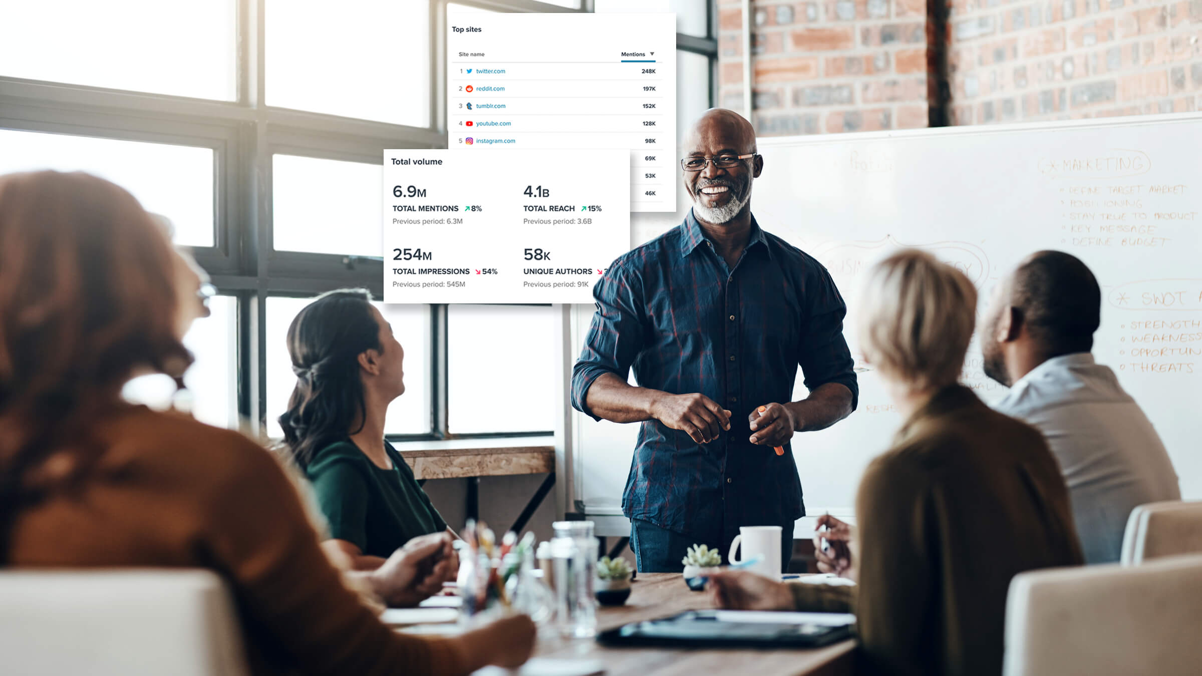 Man giving presentation