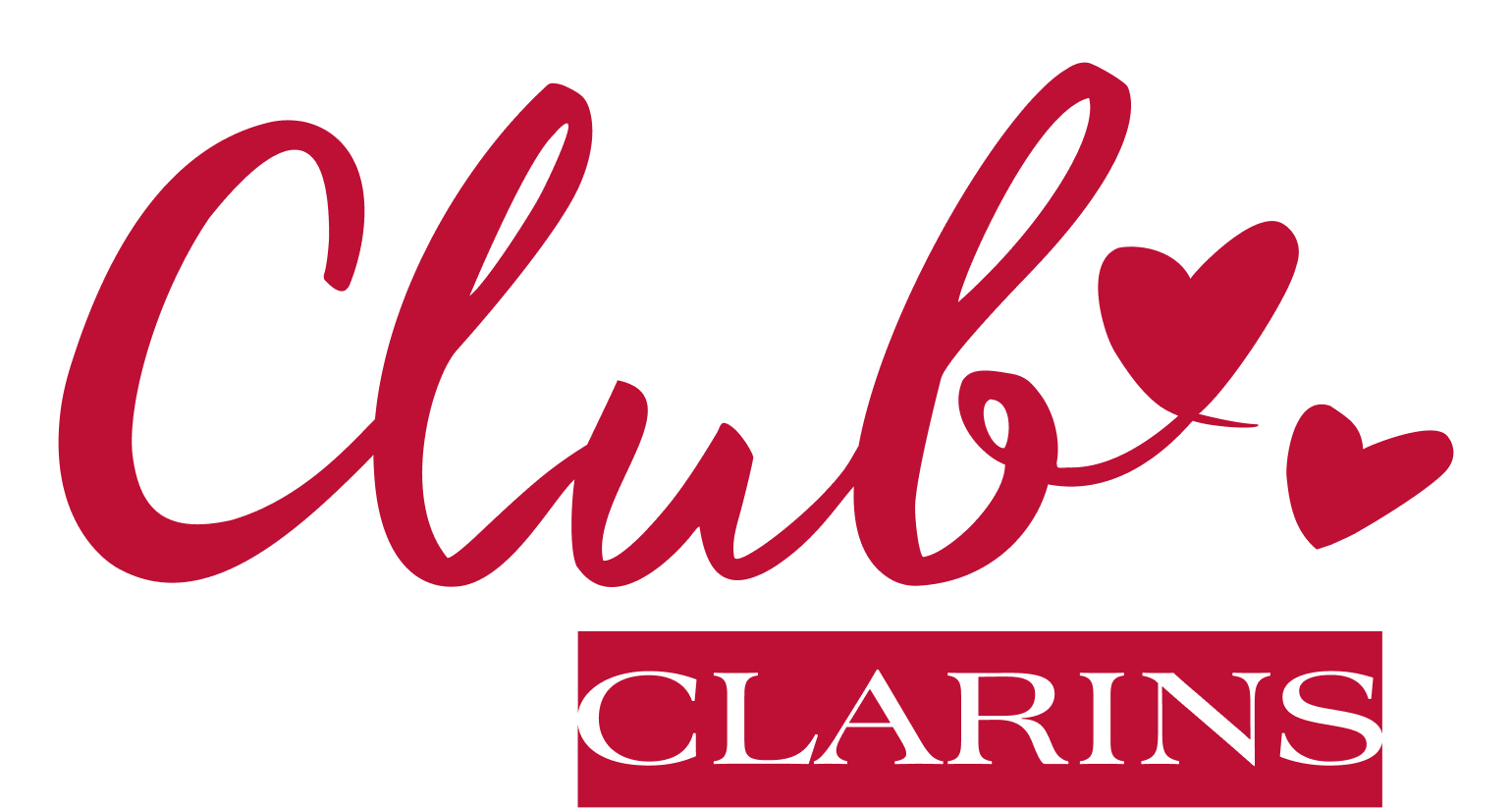 Club Clarins röda logotyp