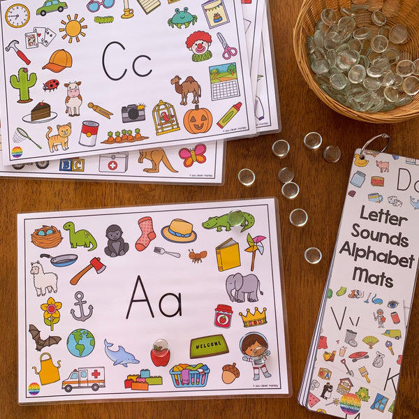 Beginning Sound Alphabet Mats | Building Phonemic Awareness Skills