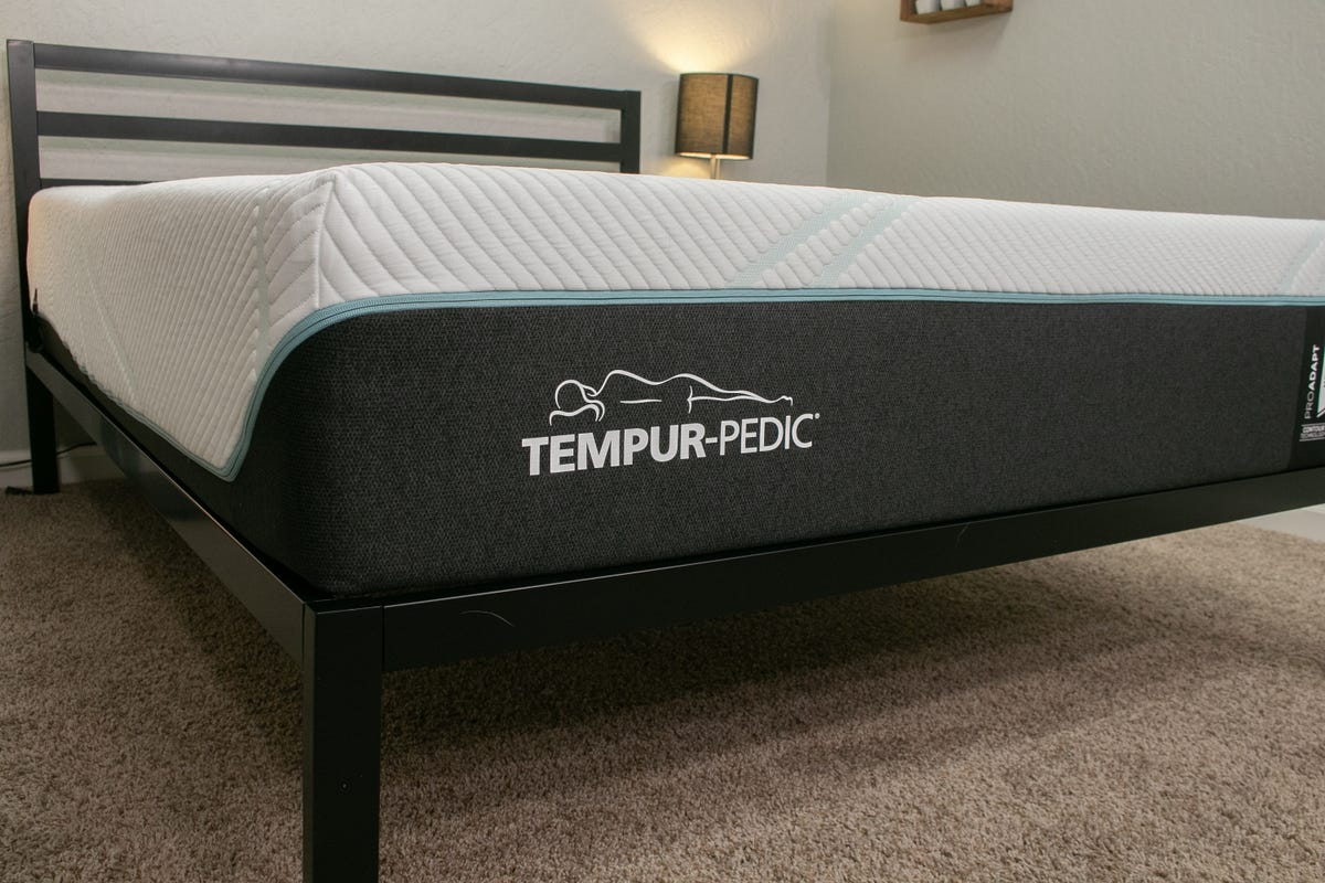 closeup of a Tempur-Pedic bed