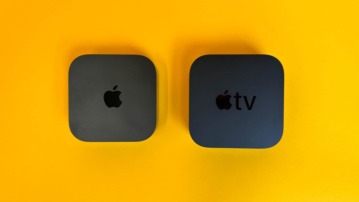 The new 2022 Apple TV 4K versus an older Apple TV box