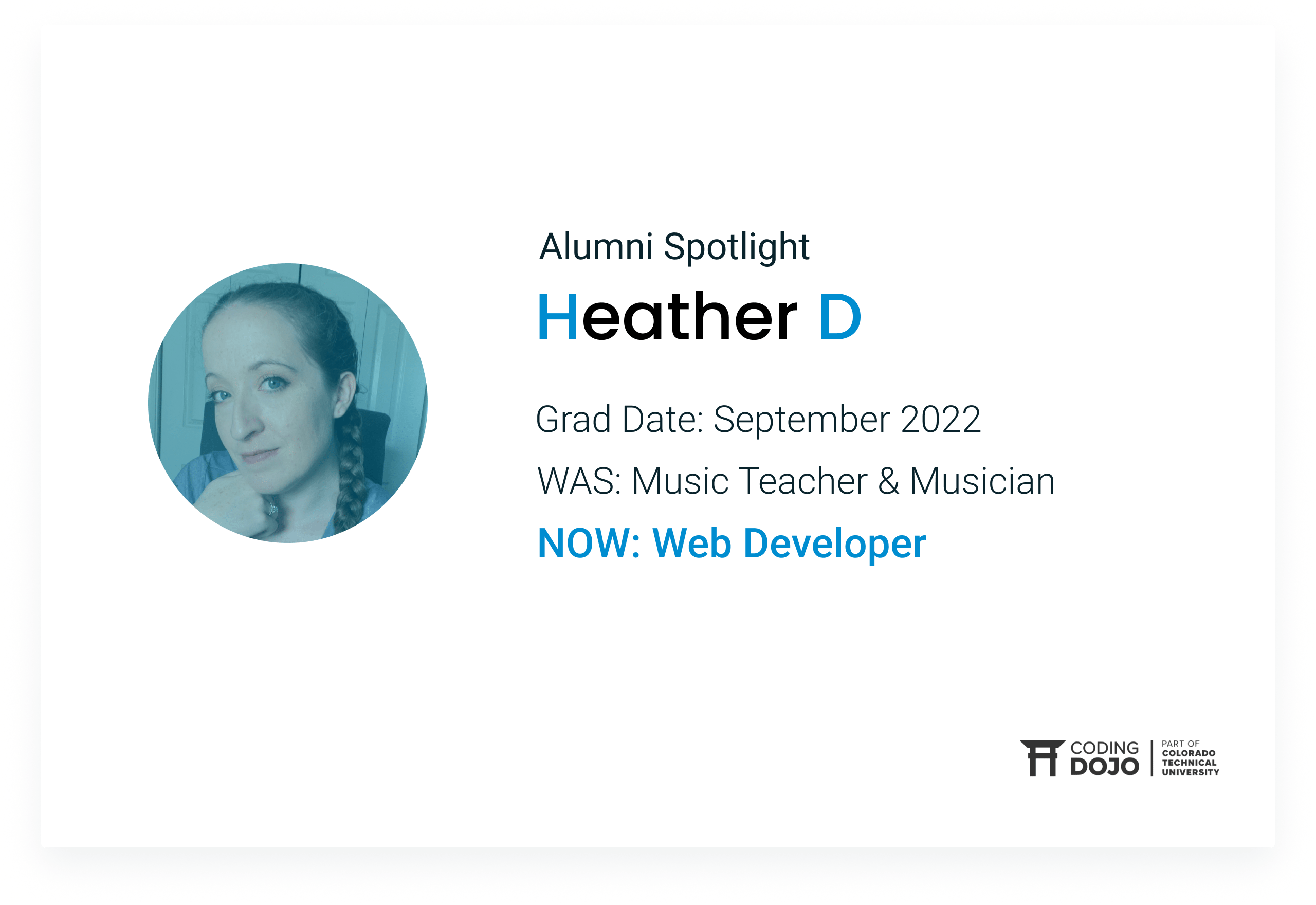 From Teacher to Student to Developer | How Heather D Pivoted from Music to Coding