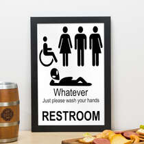 Quadro The Restroom - 33x23 cm