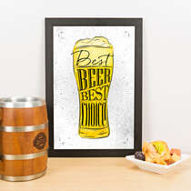 Quadro - Best Beer Best Choice - 33x23 cm