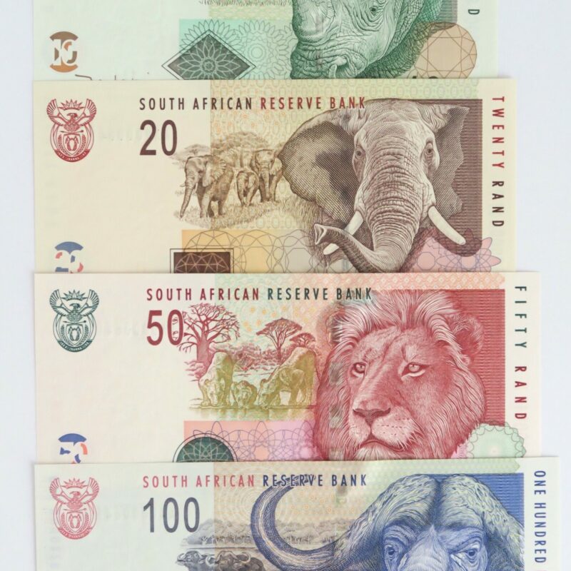 Sth Africa,Same numbered notes