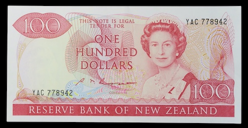 Nz one hundred dollar note