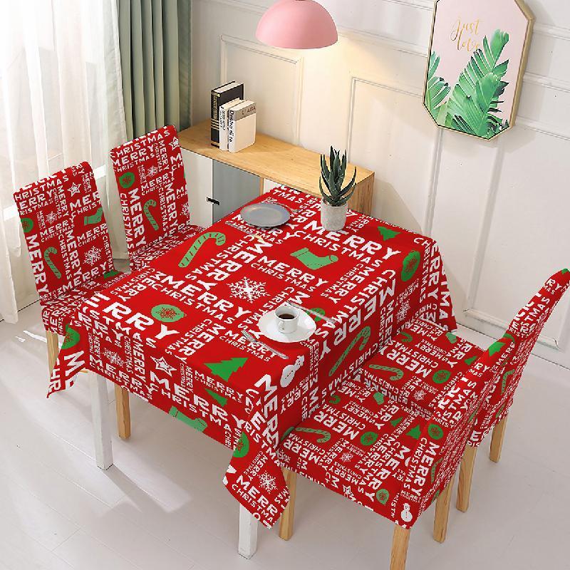 (🎅Early Xmas Sale - Save 50% OFF🎅) Christmas Tablecloth Chair Cover Decoration