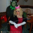 Homemade Kermit and Miss Piggy Couple Halloween Costume