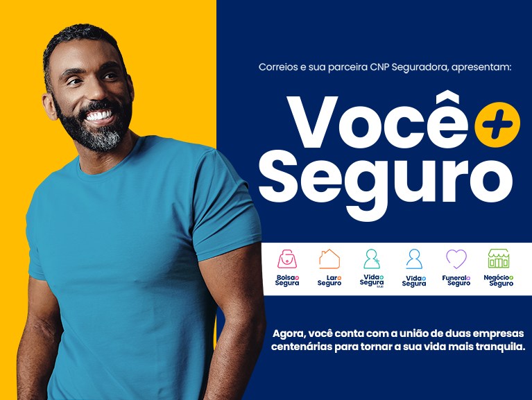 Você Mais Seguro homem olhando para o alto e sorrindo