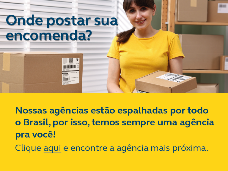 Onde postar sua encomenda