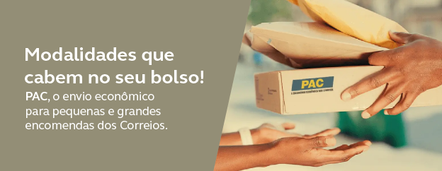 Escolha os Correios para os seus envios!