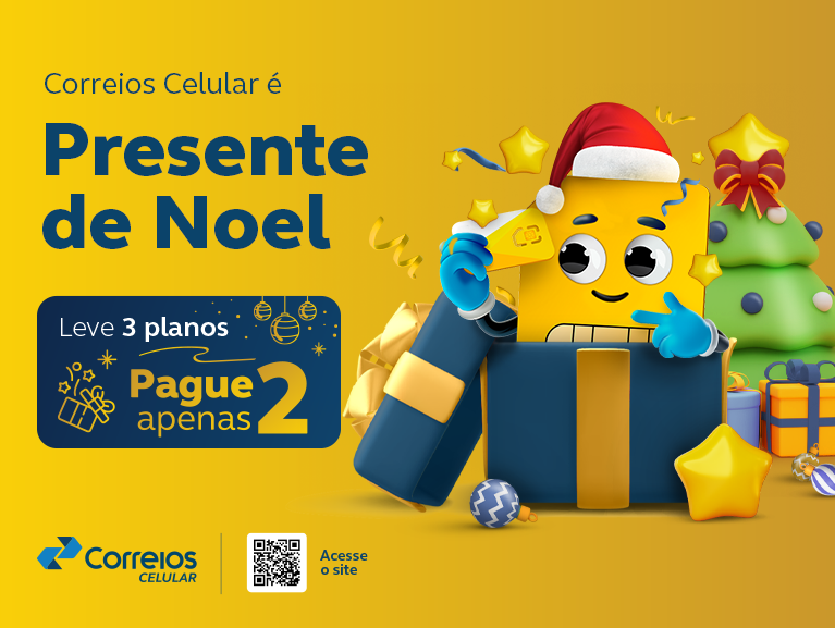 Correios Celular é Presente de Noel