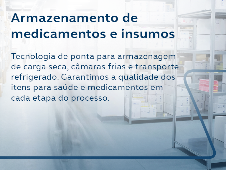 Armazenamento de medicamento e insumos