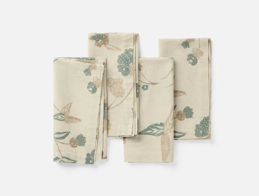 Aurora Print Napkins, Set of 4