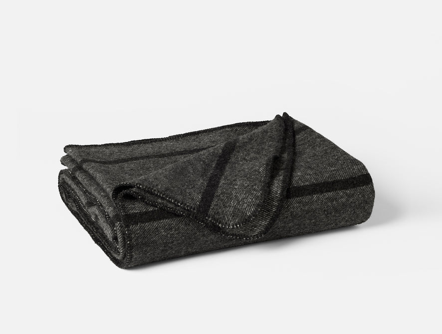 Tahoe Climate Beneficial Wool Throw | Charcoal