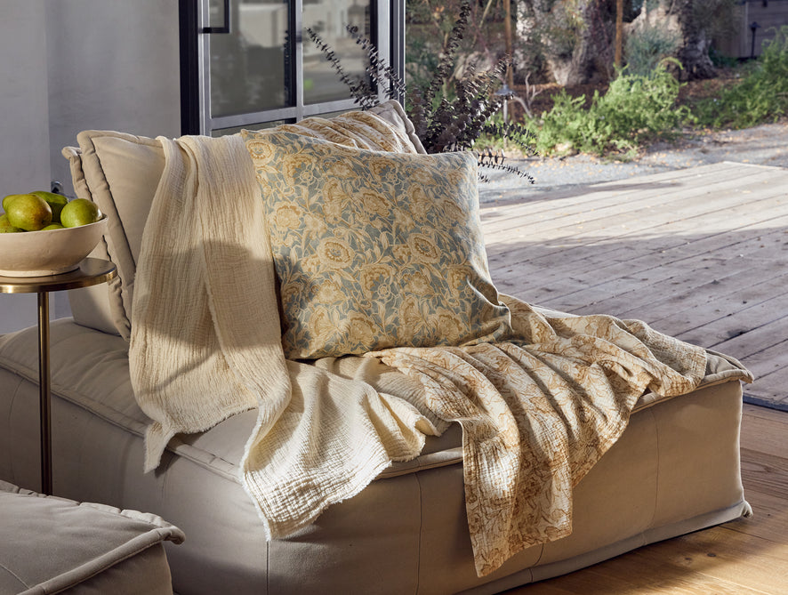 Balboa Organic Matelasse Print Throw