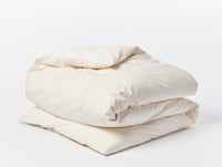 300 Thread Count Organic Percale Duvet Cover 