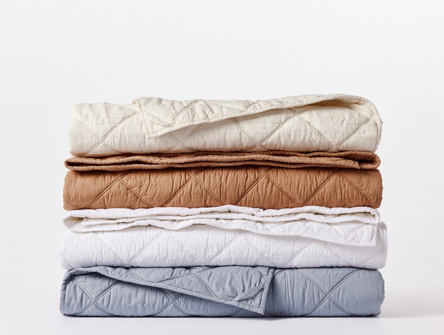 Diamond-Stitched Organic Cotton Comforter | Ginger